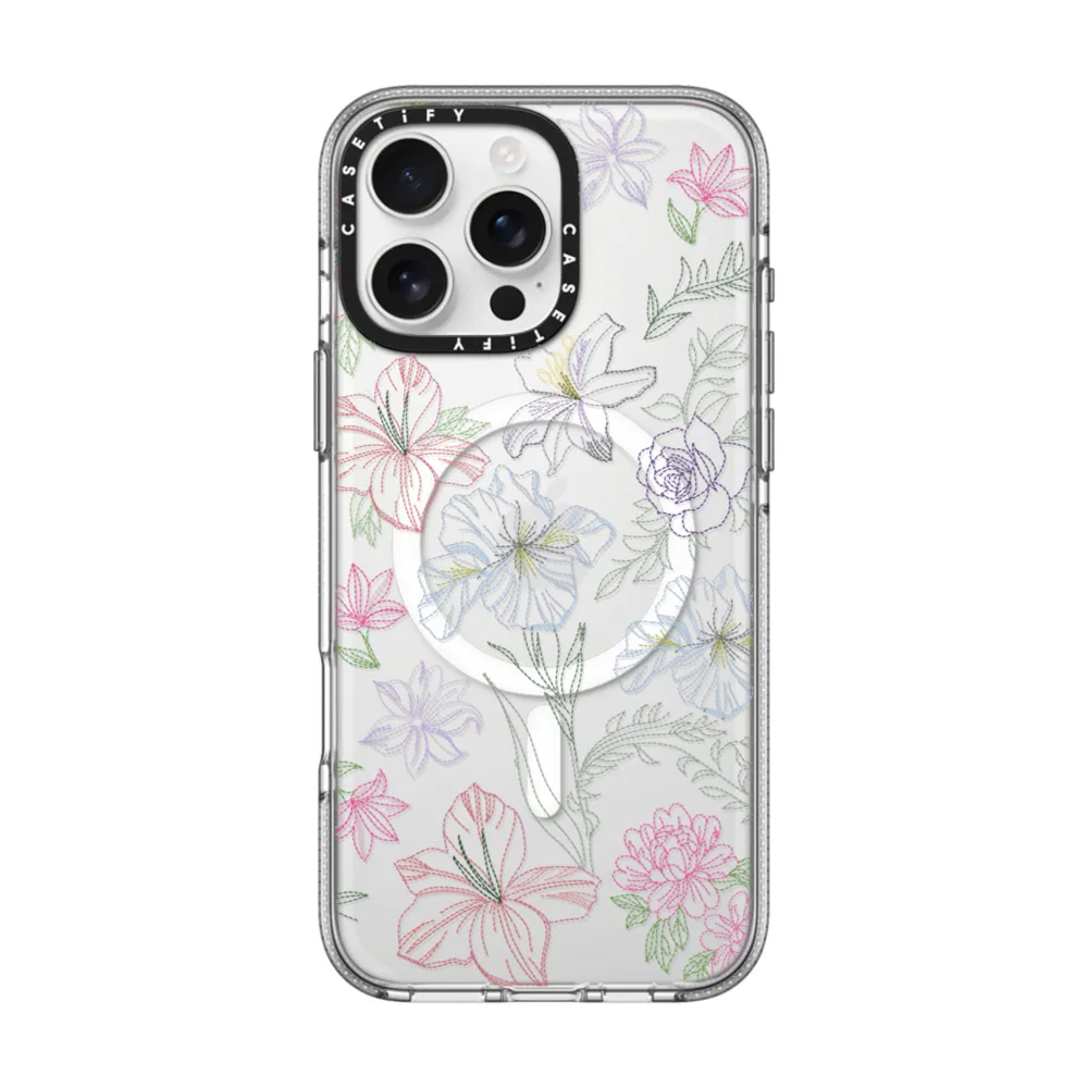 Embroidered Floral Garden