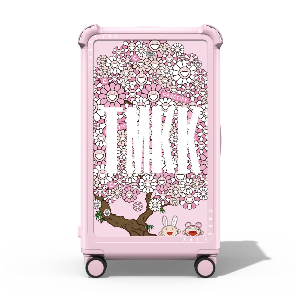 KAIKAI AND KIKI - HANAMI (GLOSSY PRIMROSE PINK) CHECK-IN TRUNK SUITCASE
