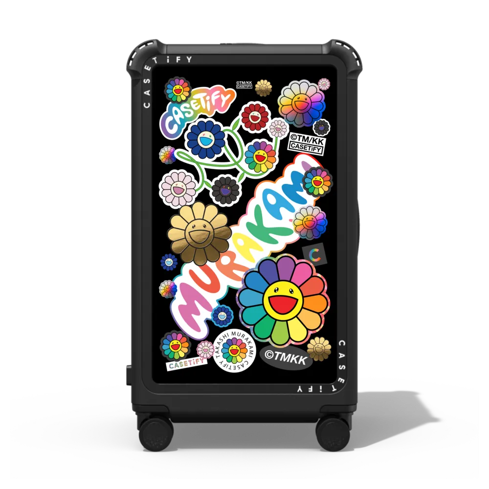 FLOWERS STICKER MANIA CHECK-IN TRUNK SUITCASE