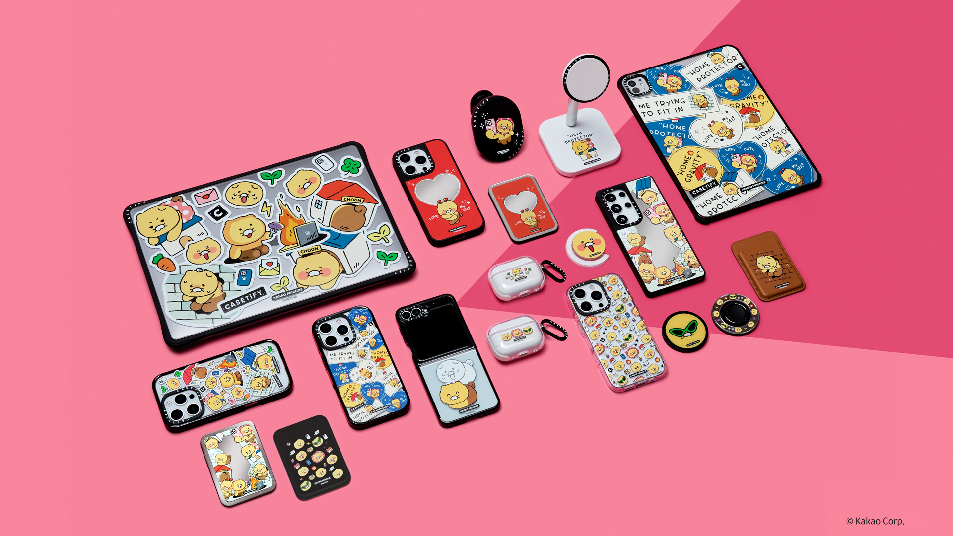 여러분을 응원하러 <br> 춘식이가 왔다냥!