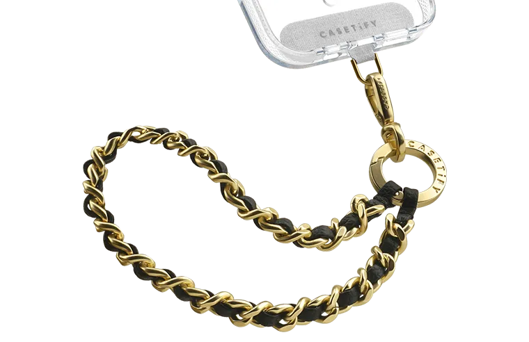 Leather Chain Wrist Strap