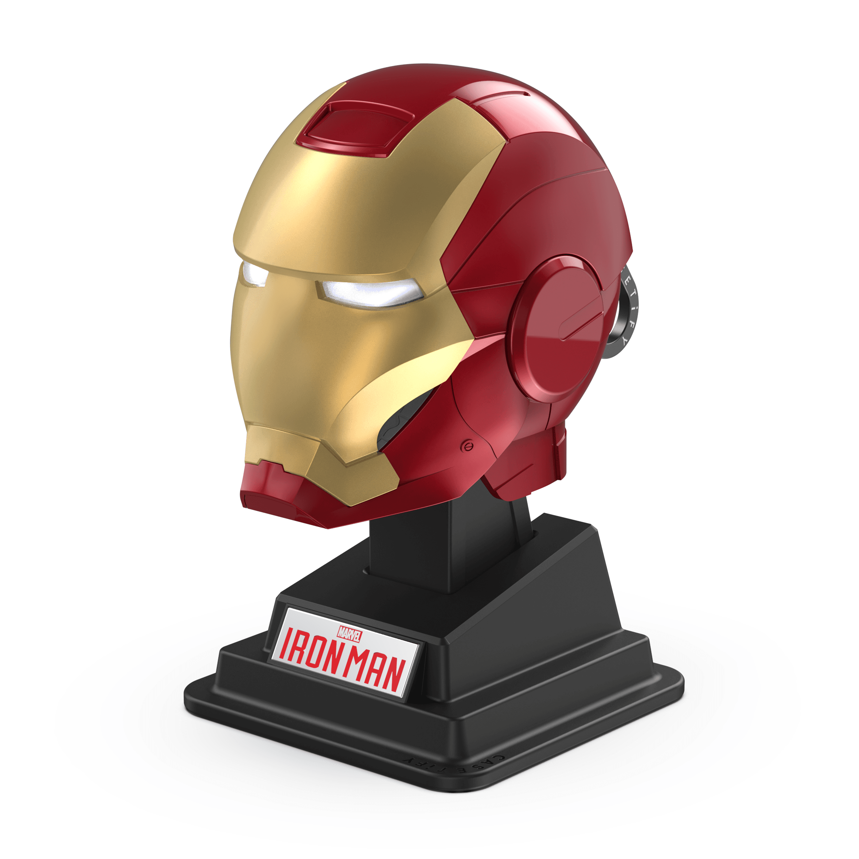Iron Man Helmet Collectible Earbuds Case with Stand