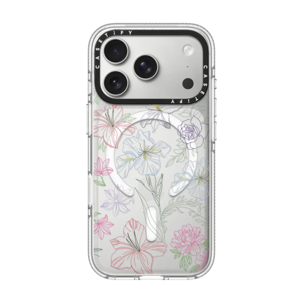 Embroidered Floral Garden