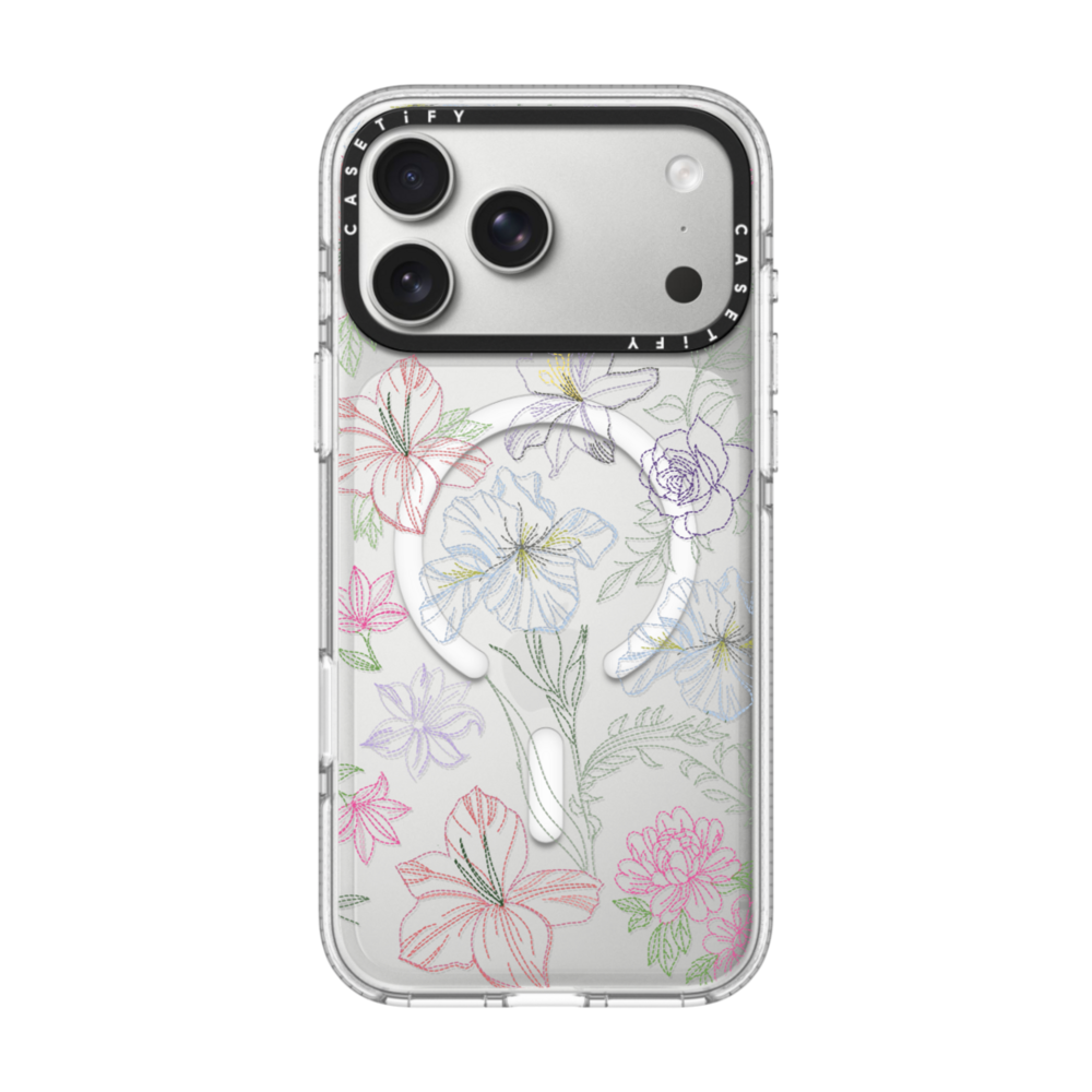 Embroidered Floral Garden
