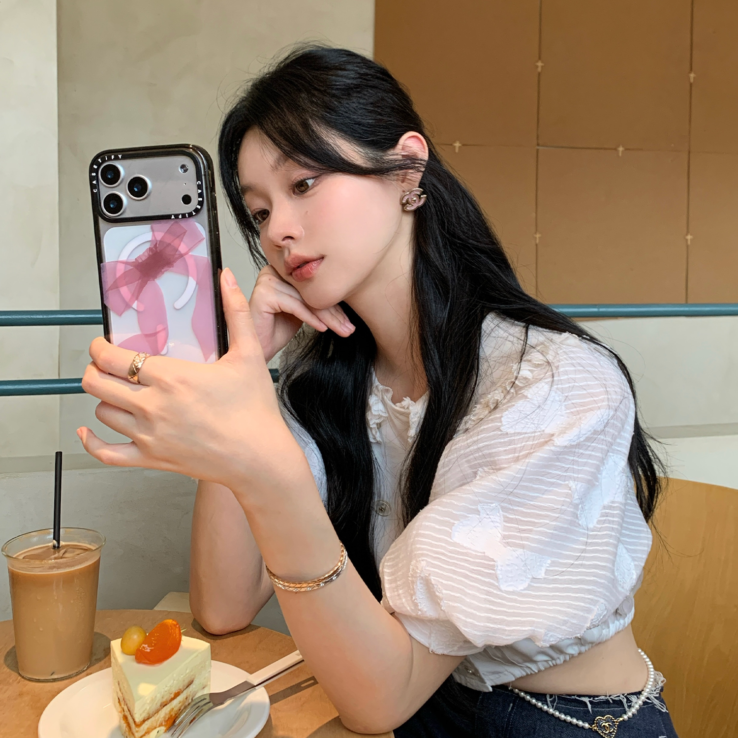 @imJuna X Pink Organza Ribbon